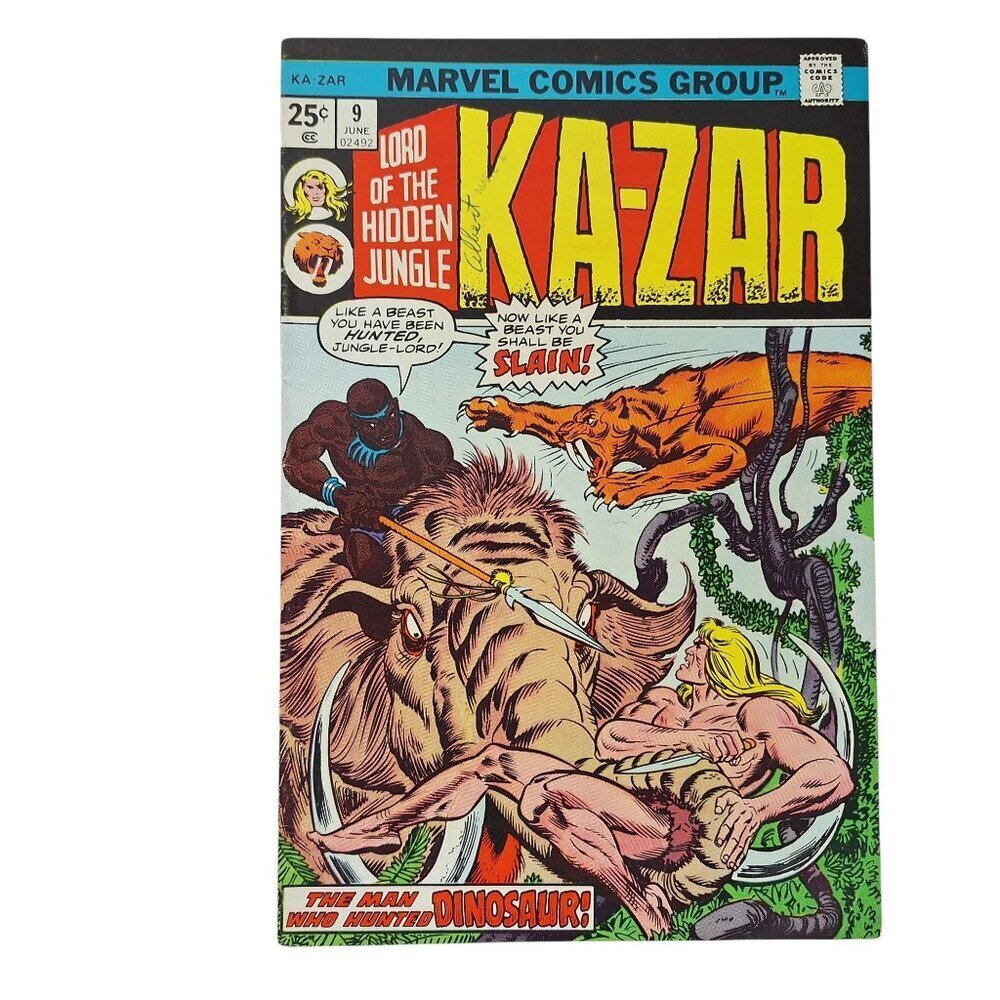 Marvel Ka-Zar Comic Book 9 1975